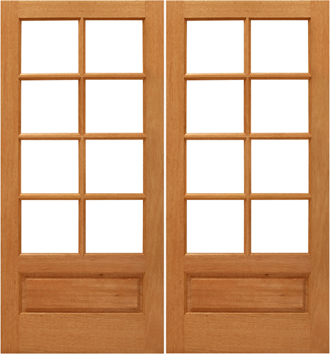 Mah 8/4 P/B Dual Clear - Urban Doors