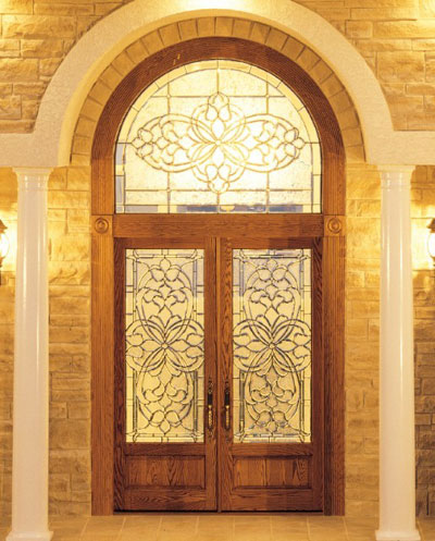 artistic glass doors