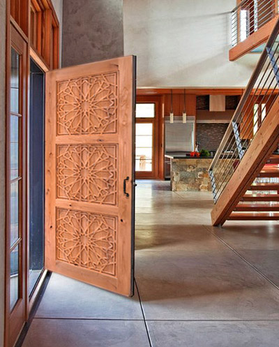 carved doors