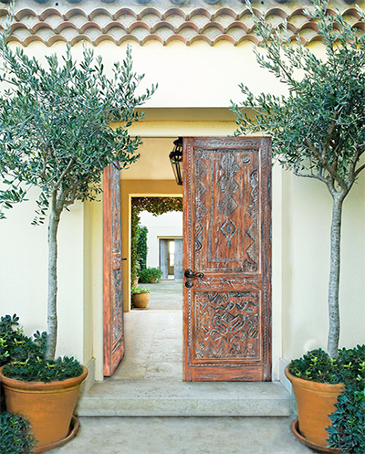 carved doors